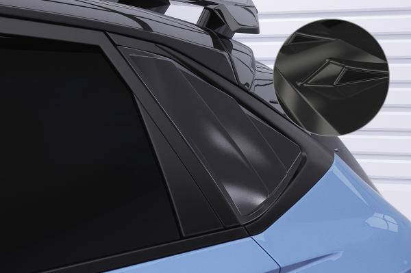 CSR Seitenscheibenblenden mit ABE für Hyundai I20 (BC3) SSB030-G Glossy schwarz Hochglanz (keine Lackierung erforderlich)