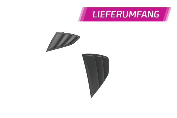 CSR Seitenscheibenblenden mit ABE für Alfa Romeo Giulia (Typ 952) SSB033-C Carbon Look Hochglanz (keine Lackierung erforderlich)