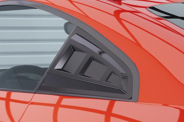 CSR Seitenscheibenblenden mit ABE für Audi TT (FV/8S) Coupe SSB035-L schwarz matt (Lackierung erforderlich)