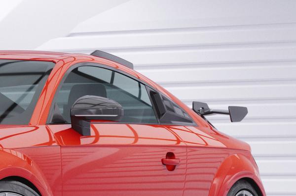 CSR Seitenscheibenblenden mit ABE für Audi TT (FV/8S) Coupe SSB035-L schwarz matt (Lackierung erforderlich)