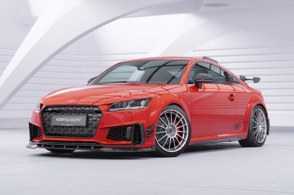 CSR Seitenscheibenblenden mit ABE für Audi TT (FV/8S) Coupe SSB035-L schwarz matt (Lackierung erforderlich)