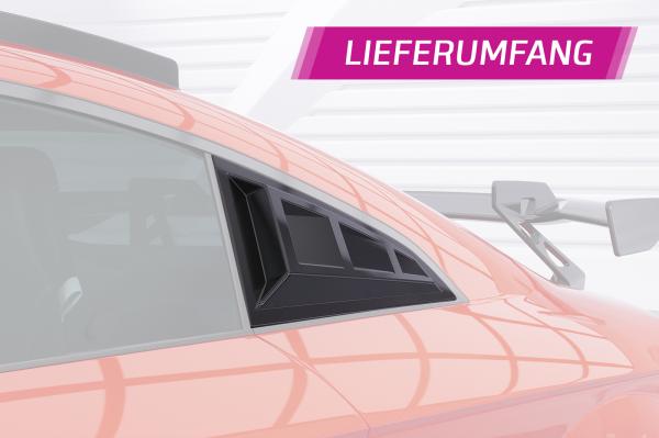 CSR Seitenscheibenblenden mit ABE für Audi TT (FV/8S) Coupe SSB035-L schwarz matt (Lackierung erforderlich)