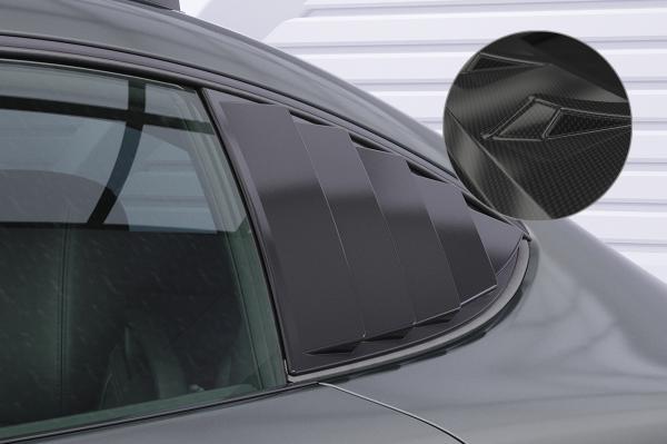 CSR Seitenscheibenblenden mit ABE für Mercedes-Benz AMG GT (190) SSB036-C Carbon Look glänzend (keine Lackierung erforderlich)