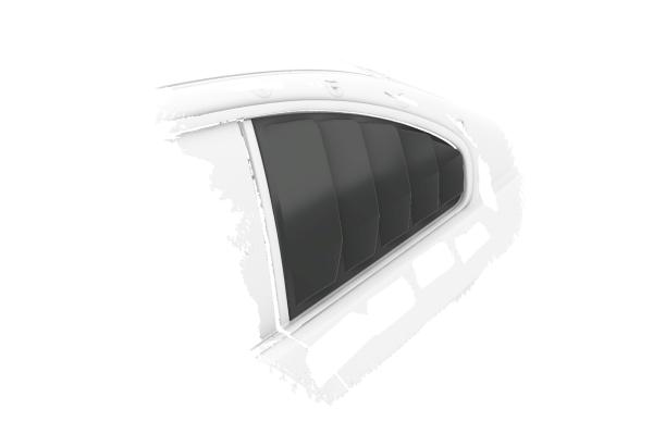 CSR Seitenscheibenblenden mit ABE für BMW 3er E92 / M3 E92 Coupe SSB038-G Glossy schwarz glänzend (keine Lackierung erforderlich)