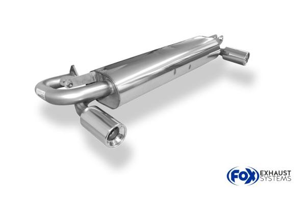 Fox Endschalldämpfer für Toyota MR2 Typ W2 – Ausgang rechts/links – 1x90 mm (Typ 13)