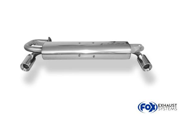 Fox Endschalldämpfer für Toyota MR2 Typ W2 – Ausgang rechts/links – 1x90 mm (Typ 13)