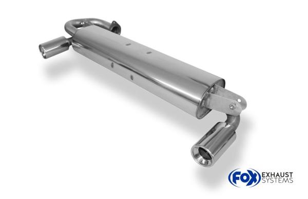 Fox Endschalldämpfer für Toyota MR2 Typ W2 – Ausgang rechts/links – 1x90 mm (Typ 13)