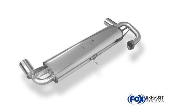 Fox Endschalldämpfer für Toyota MR2 Typ W2 – Ausgang rechts/links – 1x90 mm (Typ 13)