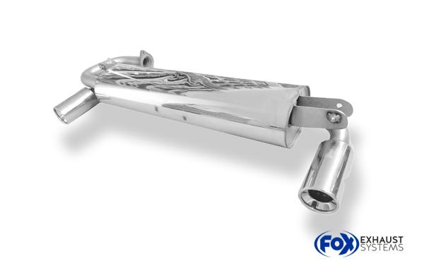 Fox Endschalldämpfer für Toyota MR2 Typ W2 – Ausgang rechts/links – 1x90 mm (Typ 13)
