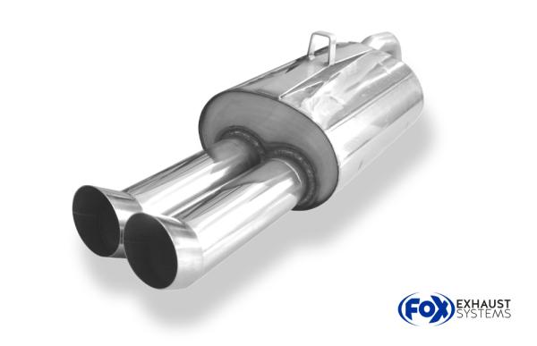 Fox Endschalldämpfer für Toyota Paseo Typ L5 – 2x90 mm (Typ 18)