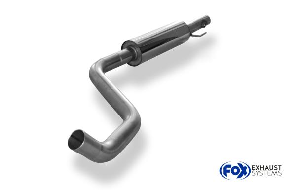 Fox Vorschalldämpfer für Toyota Yaris TS P1 – Edelstahl, Rohr 63,5 mm, EG-Gutachten