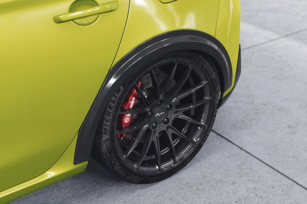 CSR Kotflügelverbreiterung für Hyundai I30 (PD) VB035-L schwarz matt (Lackierung erforderlich)