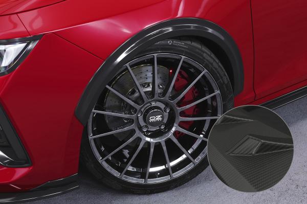 CSR Kotflügelverbreiterung für Opel Astra L VB037-M Carbon Look matt strukturiert (keine Lackierung erforderlich)