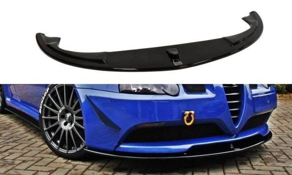 Maxton Design Cup Spoilerlippe Front Ansatz für Alfa Romeo 147 GTA (2002–2010) – ABS Kunststoff schwarz Hochglanz, mit ABE