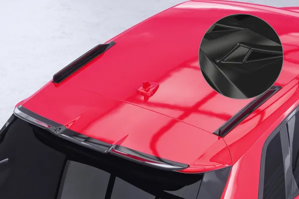 CSR Dachfinnen mit ABE für Audi A3 / S3 / RS3 (8Y) Sportback DF041-G Glossy schwarz Hochglanz (keine Lackierung erforderlich)