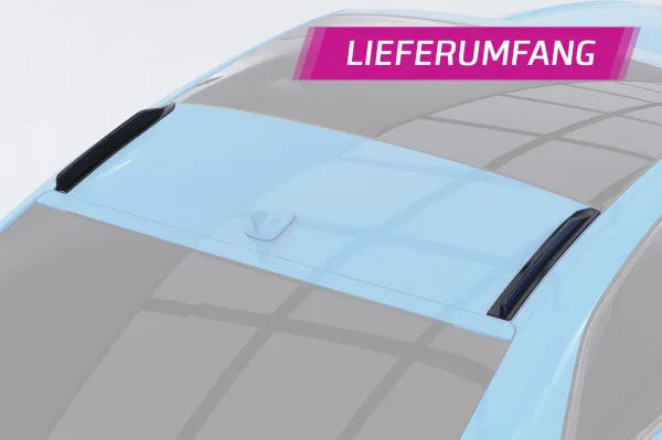 CSR Dachfinnen mit ABE für Audi A5 / S5 / RS5 (F5) Coupe DF010-S Strukturiert schwarz matt (keine Lackierung erforderlich)