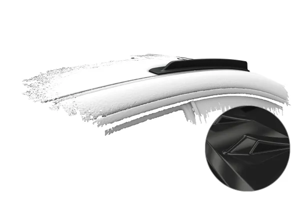 CSR Dachfinnen mit ABE für BMW 3er E46 / M3 E46 Coupe DF035-G Glossy schwarz Hochglanz (keine Lackierung erforderlich)