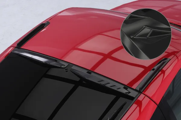 CSR Dachfinnen mit ABE für Nissan 350Z (Z33) Coupe DF043-G Glossy schwarz Hochglanz (keine Lackierung erforderlich)