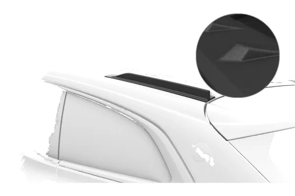 CSR Dachfinnen mit ABE für VW Arteon (Typ 3H) Shooting Brake DF039-S Strukturiert schwarz matt (keine Lackierung erforderlich)