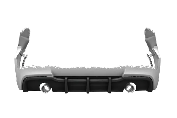 CSR Diffusor | Heckansatz mit ABE für BMW 3er E90 / E91 HA256-C Carbon Look Hochglanz (keine Lackierung erforderlich)