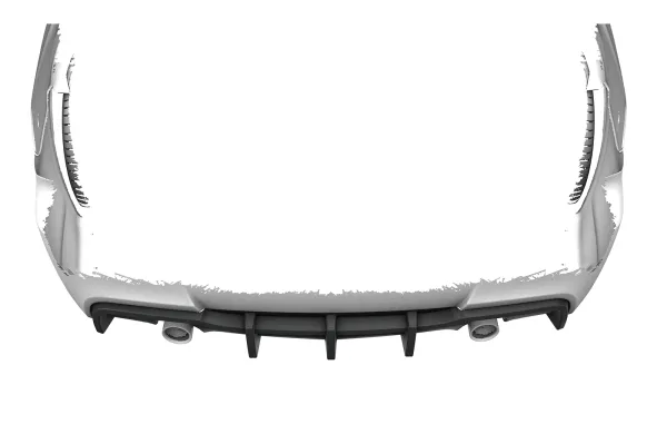 CSR Diffusor | Heckansatz mit ABE für BMW 3er E90 / E91 HA256-S Strukturiert schwarz matt (keine Lackierung erforderlich)