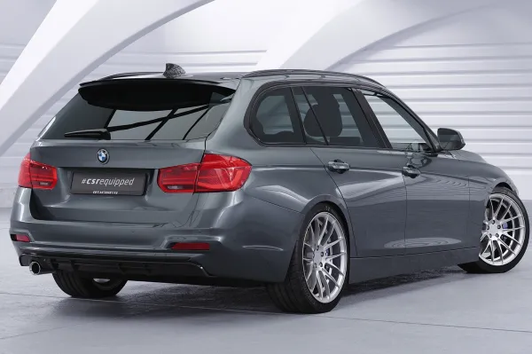 CSR Diffusor | Heckansatz mit ABE für BMW 3er F31 Touring LCI HA287-S Strukturiert schwarz matt (keine Lackierung erforderlich)