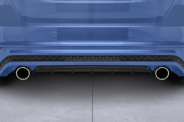 CSR Diffusor | Heckansatz mit ABE für Ford Focus MK3 ST-Line HA299-L schwarz matt (Lackierung erforderlich)