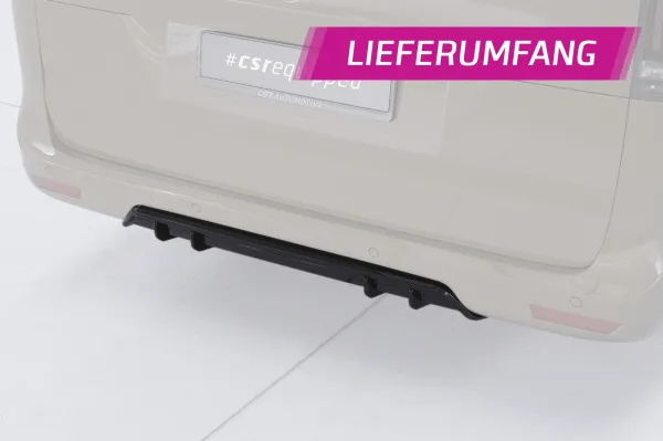 CSR Diffusor | Heckansatz mit ABE für Mercedes-Benz V-Klasse 447 HA426-S schwarz matt strukturiert (keine Lackierung erforderlich)