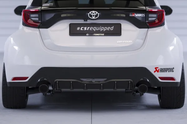 CSR Diffusor | Heckansatz mit ABE für Toyota GR Yaris (XP21) HA277-M Carbon Look matt strukturiert (keine Lackierung erforderlich)