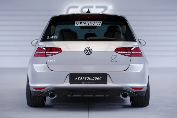 CSR Diffusor | Heckansatz mit ABE für VW Golf 7 GTI/ GTD/ GTE/ e-Golf HA263-L Lackierung erforderlich (unlackiert)