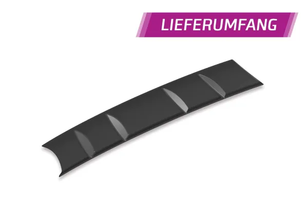CSR Diffusor | Heckansatz mit ABE für VW Passat B7 Typ 3C Variant HA243-L schwarz matt (Lackierung erforderlich)