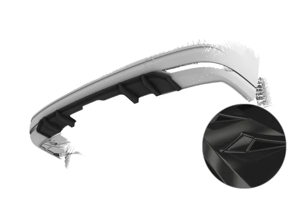 CSR Diffusor | Heckansatz mit ABE für VW T7 (Typ ST) HA453-G Glossy schwarz Hochglanz (keine Lackierung erforderlich)