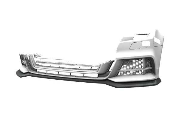 CSR Frontspoiler | Cup-Spoilerlippe mit ABE für Audi A3 S-Line / S3 8V CSL990-C Carbon Look Hochglanz (keine Lackierung erforderlich)