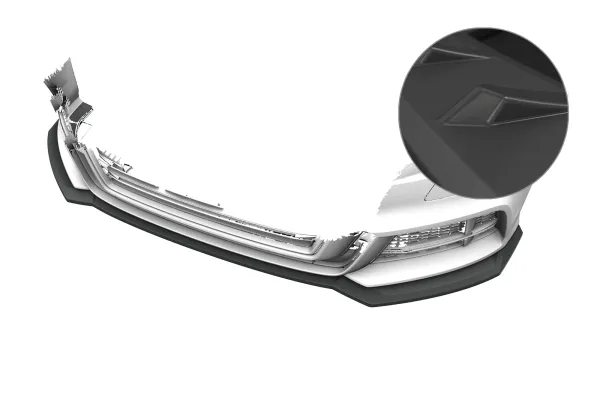 CSR Frontspoiler | Cup-Spoilerlippe mit ABE für Audi A3 S-Line / S3 8V CSL990-L Lackierung erforderlich (unlackiert)