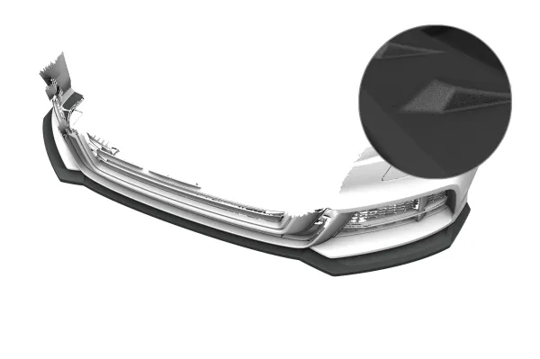 CSR Frontspoiler | Cup-Spoilerlippe mit ABE für Audi A3 S-Line / S3 8V CSL990-S Strukturiert schwarz matt (keine Lackierung erforderlich)