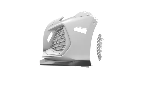 CSR Frontspoiler | Cup-Spoilerlippe mit ABE für Audi A3 S-Line / S3 (8Y) CSL375-G Glossy schwarz Hochglanz (keine Lackierung erforderlich)