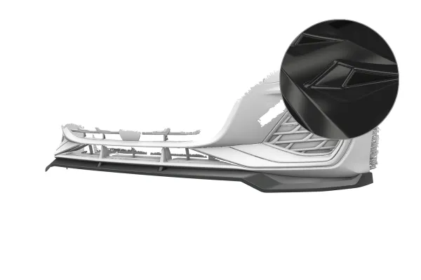 CSR Frontspoiler | Cup-Spoilerlippe mit ABE für Audi A3 S-Line / S3 (8Y) CSL375-G Glossy schwarz Hochglanz (keine Lackierung erforderlich)