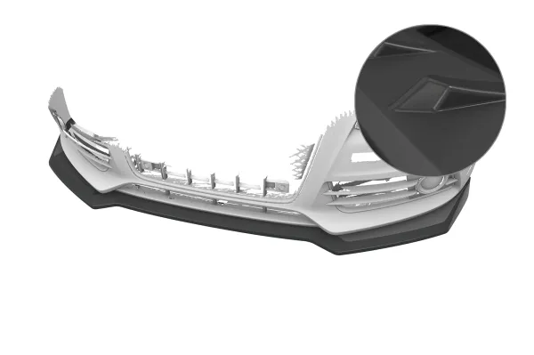 CSR Frontspoiler | Cup-Spoilerlippe mit ABE für Audi A4 S-Line / S4 (B8) CSL997-L Lackierung erforderlich (unlackiert)