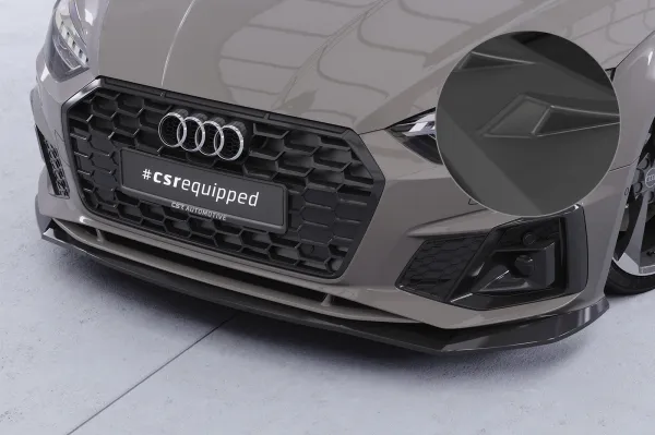 CSR Frontspoiler | Cup-Spoilerlippe mit ABE für Audi A5 F5 Sportback CSL929-L schwarz matt (Lackierung erforderlich)