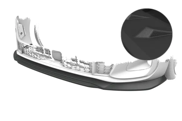 CSR Frontspoiler | Cup-Spoilerlippe mit ABE für Audi A5/ S5 B10 (Typ FU) CSL023-S Strukturiert schwarz matt (keine Lackierung erforderlich)