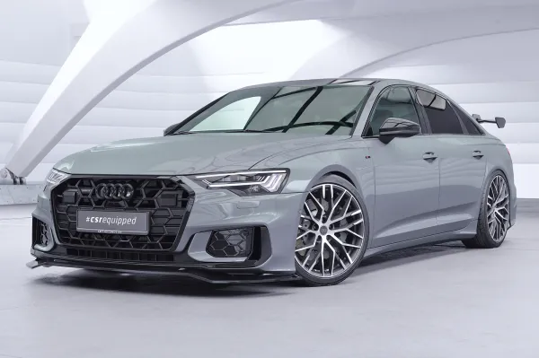 CSR Frontspoiler | Cup-Spoilerlippe mit ABE für Audi A6 / S6 C8 (Typ 4A) CSL976-S Strukturiert schwarz matt (keine Lackierung erforderlich)