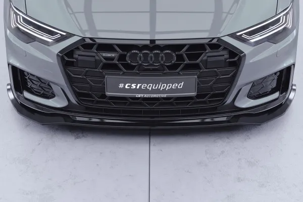 CSR Frontspoiler | Cup-Spoilerlippe mit ABE für Audi A6 / S6 C8 (Typ 4A) CSL976-G Glossy schwarz glänzend (keine Lackierung erforderlich)