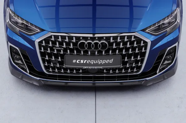 CSR Frontspoiler | Cup-Spoilerlippe mit ABE für Audi A8 D5 (Typ 4N/F8) CSL863-G Glossy schwarz Hochglanz (keine Lackierung erforderlich)
