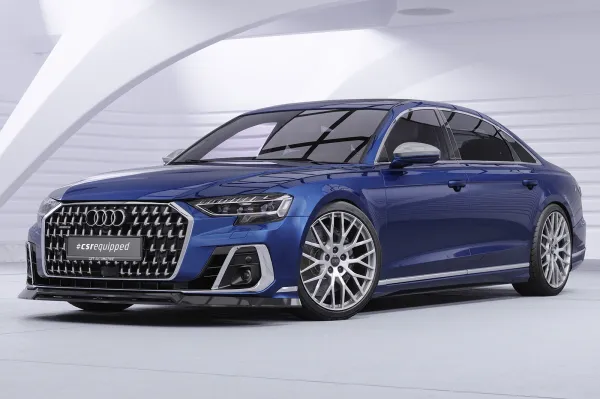 CSR Frontspoiler | Cup-Spoilerlippe mit ABE für Audi A8 D5 (Typ 4N/F8) CSL867-S schwarz matt strukturiert (keine Lackierung erforderlich)