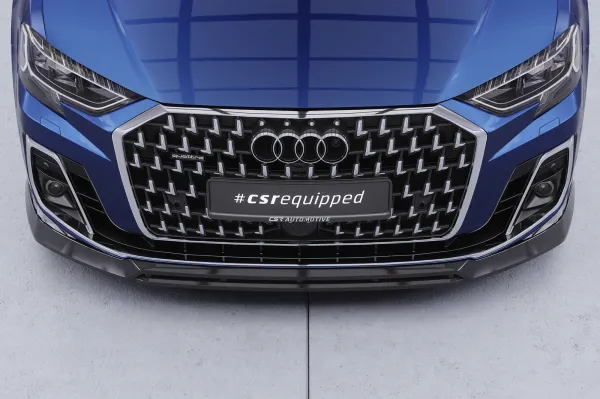 CSR Frontspoiler | Cup-Spoilerlippe mit ABE für Audi A8 D5 (Typ 4N/F8) CSL867-G Glossy schwarz Hochglanz (keine Lackierung erforderlich)