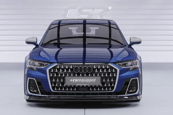 CSR Frontspoiler | Cup-Spoilerlippe mit ABE für Audi A8 D5 (Typ 4N/F8) CSL867-S schwarz matt strukturiert (keine Lackierung erforderlich)