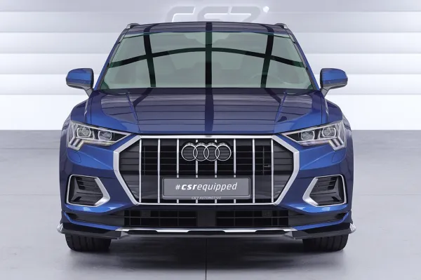 CSR Frontspoiler | Cup-Spoilerlippe mit ABE für Audi Q3 (F3) CSL930-L Lackierung erforderlich (unlackiert)