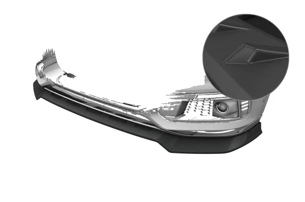 CSR Frontspoiler | Cup-Spoilerlippe mit ABE für Audi Q7 (4M) CSL984-L Lackierung erforderlich (unlackiert)