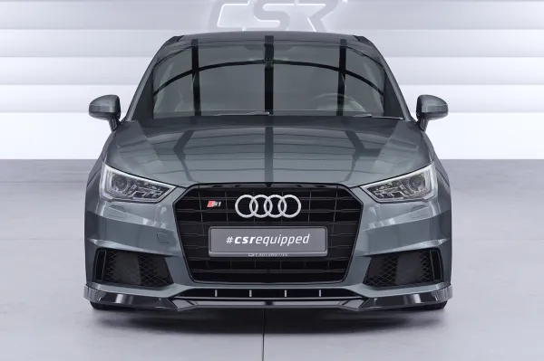 CSR Frontspoiler | Cup-Spoilerlippe mit ABE für Audi S1 8X CSL819-L Lackierung erforderlich (unlackiert)