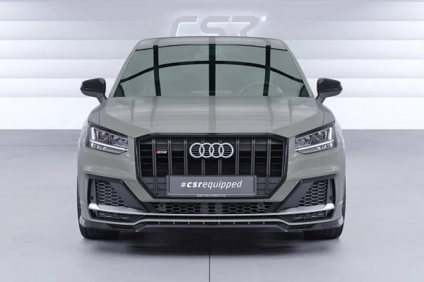 CSR Frontspoiler | Cup-Spoilerlippe mit ABE für Audi SQ2 (GA) CSL839-S schwarz matt strukturiert (keine Lackierung erforderlich)